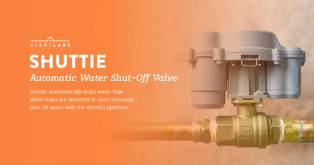 Smart Water Valve Automatic Shut Off Shuttie Alert Labs